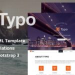 Typo One Page Html5 Template - Premium Theme