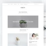 Orin - Minimal Blog For WordPress