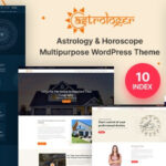 Horoscope and Astrology WordPress Theme With AI Content Generator